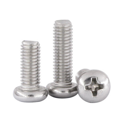 Phillips Round Head Screws Stainless-de Hoofdschroeven van Staalbevestigingsmiddelen