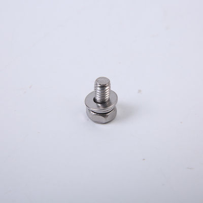De vernikkelde Reeks van Koolstofstaalschroeven M3M4M5M6 Pan Head Combination Screw Three