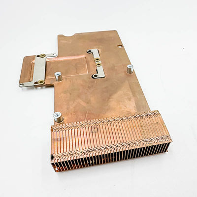 zuiver koper heatsink, high-density tandradiator, elektronische componenten, schoptand heatsink, koperplaat