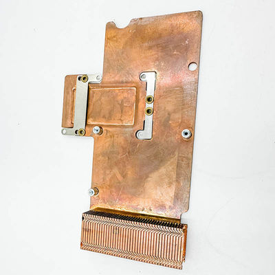 zuiver koper heatsink, high-density tandradiator, elektronische componenten, schoptand heatsink, koperplaat