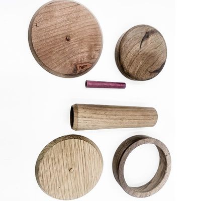 Houten Snel Prototype die Zwarte de Kalenderbasis machinaal bewerken van de Okkernootlijst