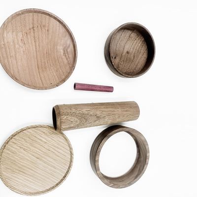 Houten Snel Prototype die Zwarte de Kalenderbasis machinaal bewerken van de Okkernootlijst