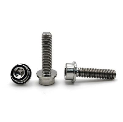 M6 schroeft het Titanium Titaniumbevestigingsmiddelen Met hoge weerstand tot een kom vormt Hoofd Hexagonale Schroef