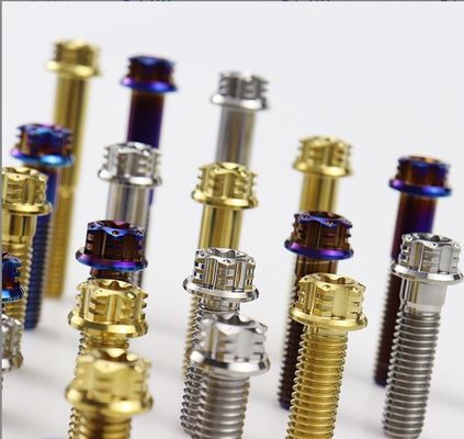 De Bouten van de het Titaniumlegering van M6torx in Buitensporige Flens voor Motorfietswijziging
