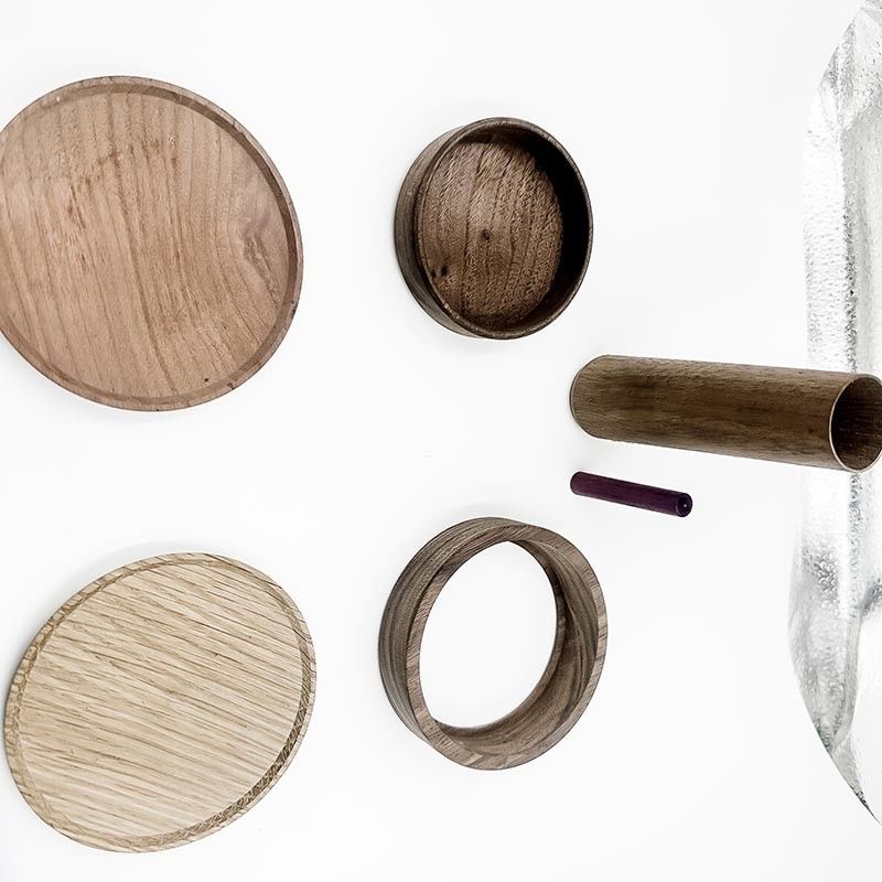 Houten Snel Prototype die Zwarte de Kalenderbasis machinaal bewerken van de Okkernootlijst